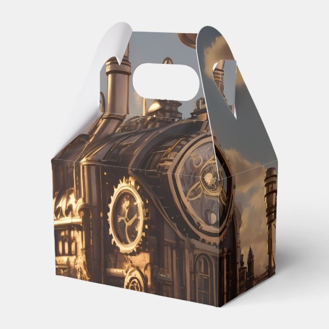 Neo-Victorian Steampunk Power Plant v2 |  Favour Box (Front Side)