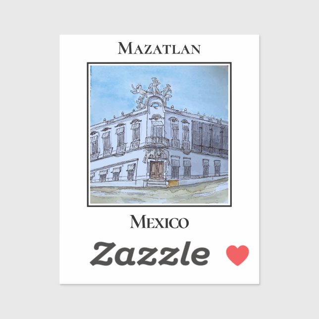  Neoclassical Architecture in Historic Mazatlan  (Sheet)