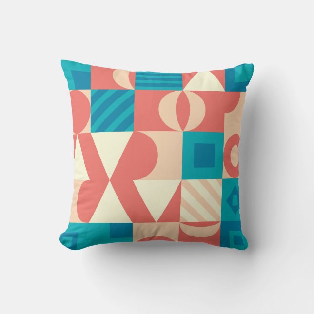 NeoGeo pattern throw pillow (Front)