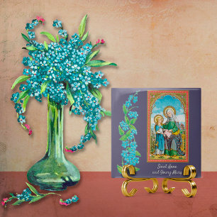 NeoGothic St. Anne and Young Mary (SAU 29) Ceramic Tile