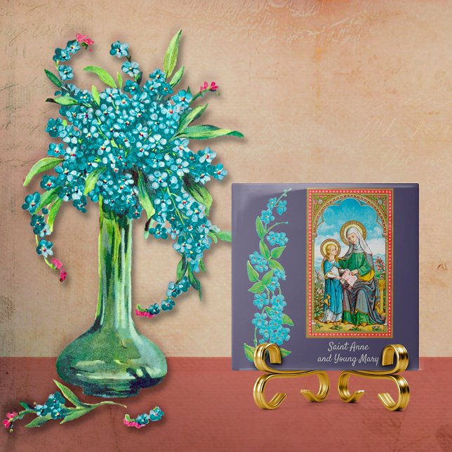 NeoGothic St. Anne and Young Mary (SAU 29) Ceramic Tile (Creator Uploaded)