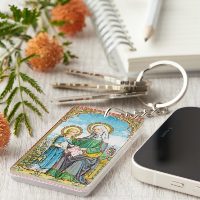 NeoGothic St. Anne and Young Mary (SAU 29) Key Ring (Front Right)