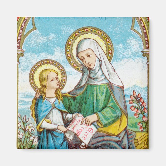 NeoGothic St. Anne and Young Mary (SAU 29) Magnet (Front)