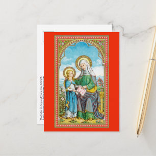 NeoGothic St. Anne and Young Mary (SAU 29) Postcard