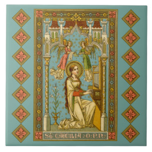 NeoGothic St. Cecilia of Rome (BNG 02) Ceramic Tile