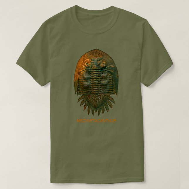 Neometacanthus Fossil Trilobite T-Shirt (Design Front)