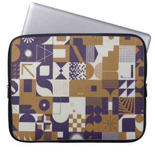 Neomodern aesthetics of brutalism design poster co laptop sleeve