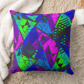 Neon abstract . cushion