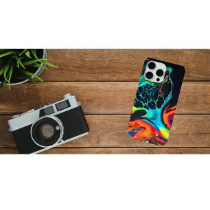 Neon Abstract Fluid Art Phone Case