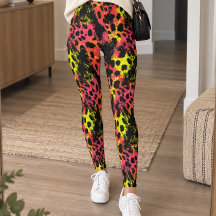 Neon Abstract Leopard Print