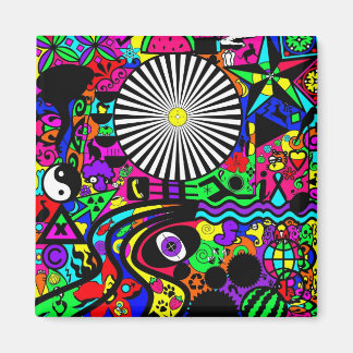 Neon Abstract Magnet