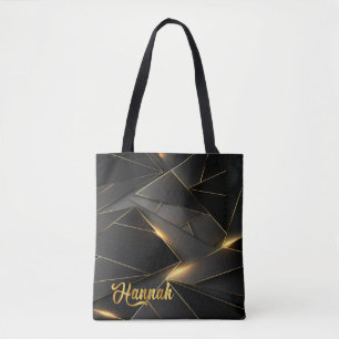 Neon Abstract Personalised Tote Bag