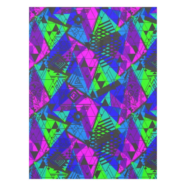 Neon abstract . tablecloth (Front)