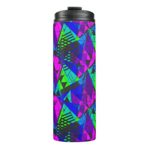 Neon abstract . thermal tumbler