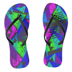 Neon abstract . thongs