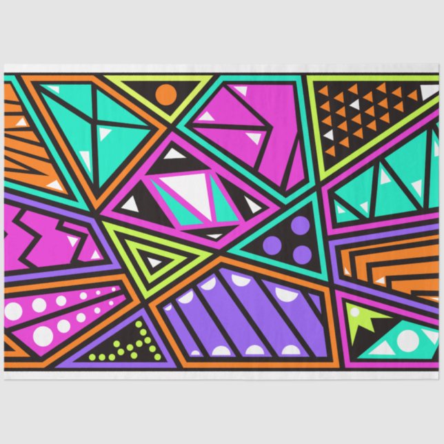 neon abstract tissue paper (Front)