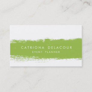Neon Abstract Watercolor Splash Business Card