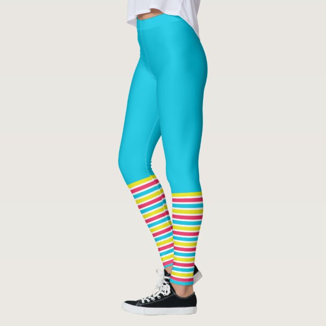 Neon Aerobics Leg Warmer  Leggings (Left)