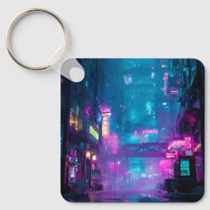 Neon After Midnight Key Ring