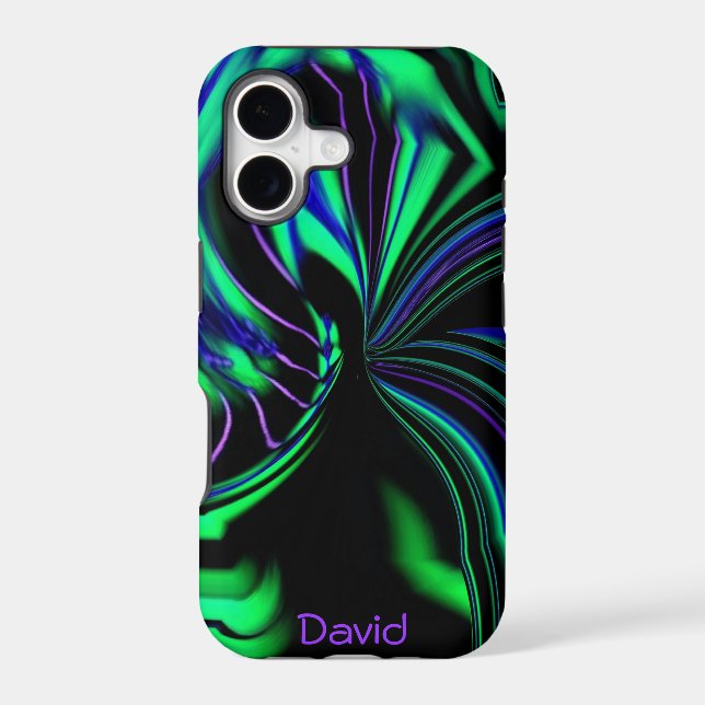 Neon Alien Aura iPhone 5 Case *Personalise* (Back)
