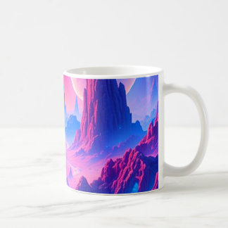 Neon Alien Planet Mug | Sci-Fi Cosmic Coffee Cup