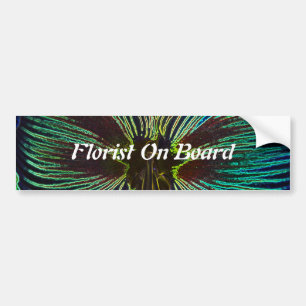 Neon Amaryllis Bumper Sticker