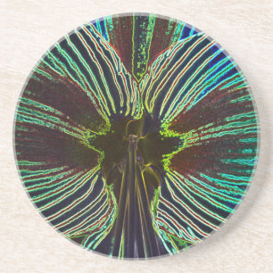 Neon Amaryllis Coaster