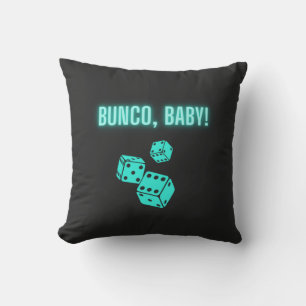 Neon Aqua Bunco Baby  Cushion