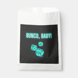 Neon Aqua Bunco Baby   Favour Bag