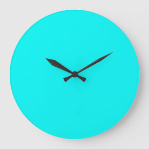 Neon Aqua Large Clock