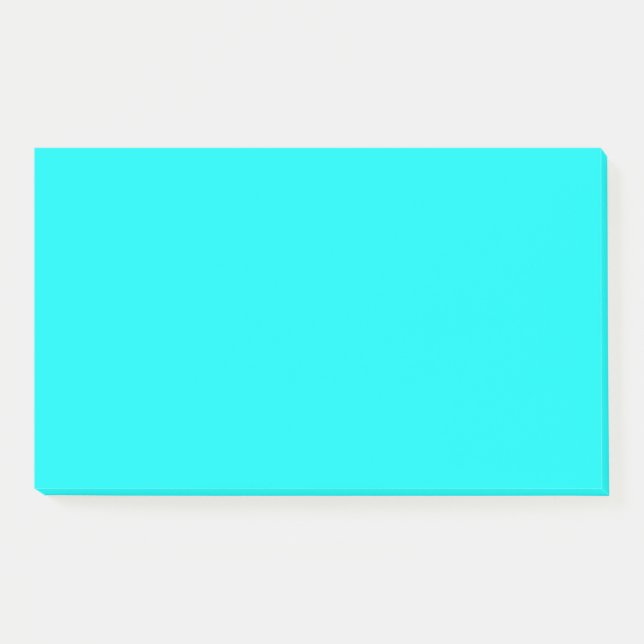Neon Aqua Post-it Notes (Front)
