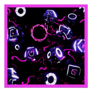 Neon Art Design. Buy Now Poster