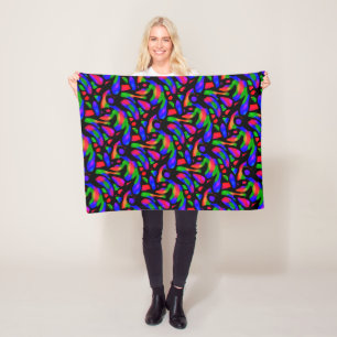 Neon Art Fleece Blanket