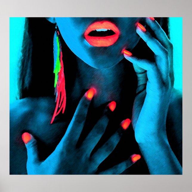Neon art Poster (Front)