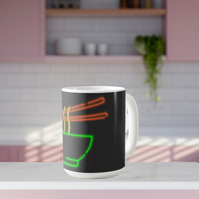 Neon Asian Noodle Bowl  Coffee Mug (Creator Uploaded)