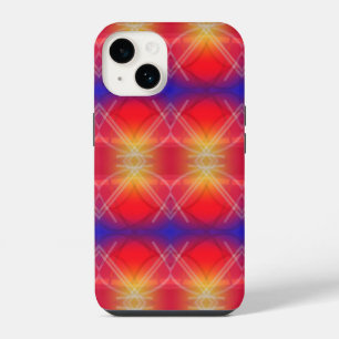 Neon Attractions Layered Abstract Design iPhone 14 Case