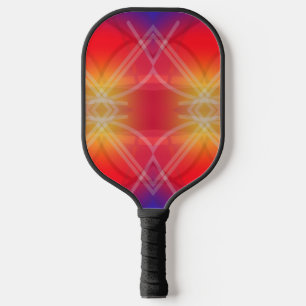 Neon Attractions Layered Abstract Design Pickleball Paddle