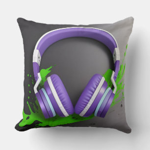🎧 Neon Audio Vibe Music Accent 🎧 Cushion