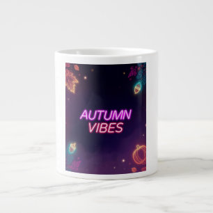 Neon Autumn Vibes Large Coffee Mug