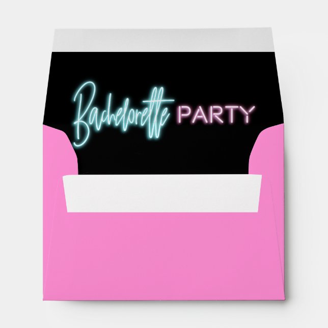 Neon Bachelorette Party Envelopes (Back (Bottom))