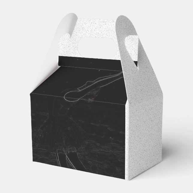 Neon, Ballerina in the Snow- Favour Box (Front Side)