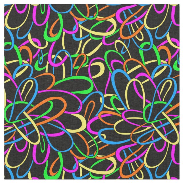 neon bands fabric (Close Up)
