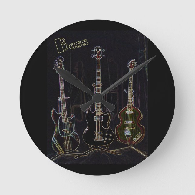 Neon Bass Clock (Front)