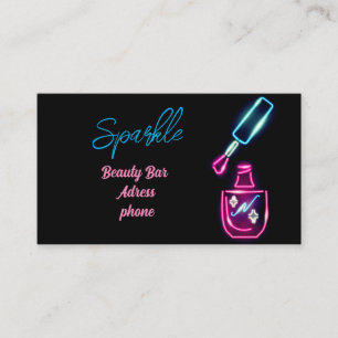 Neon Beauty Business Card