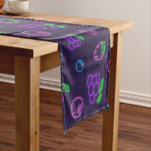 Neon Berry Pattern Table Runner