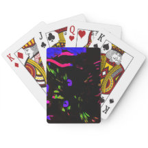 Neon Black Cat with Glowing Eyes