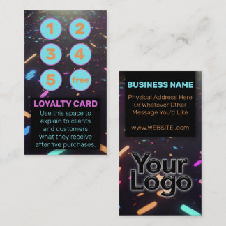 Neon Black Punch Card Vape Head Shops Hookah Smoke