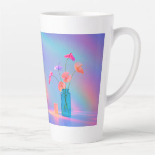 Neon Bloom Latte Mug