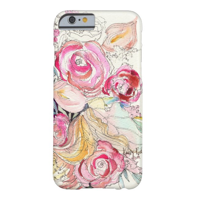 Neon Blooms iPhone 6 case (Back)