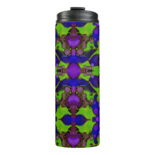 Neon Bloomstorm Thermal Tumbler